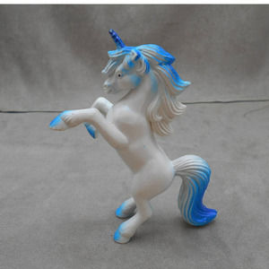 Unbranded PVC Rearing Unicorn Blue & White Made in China